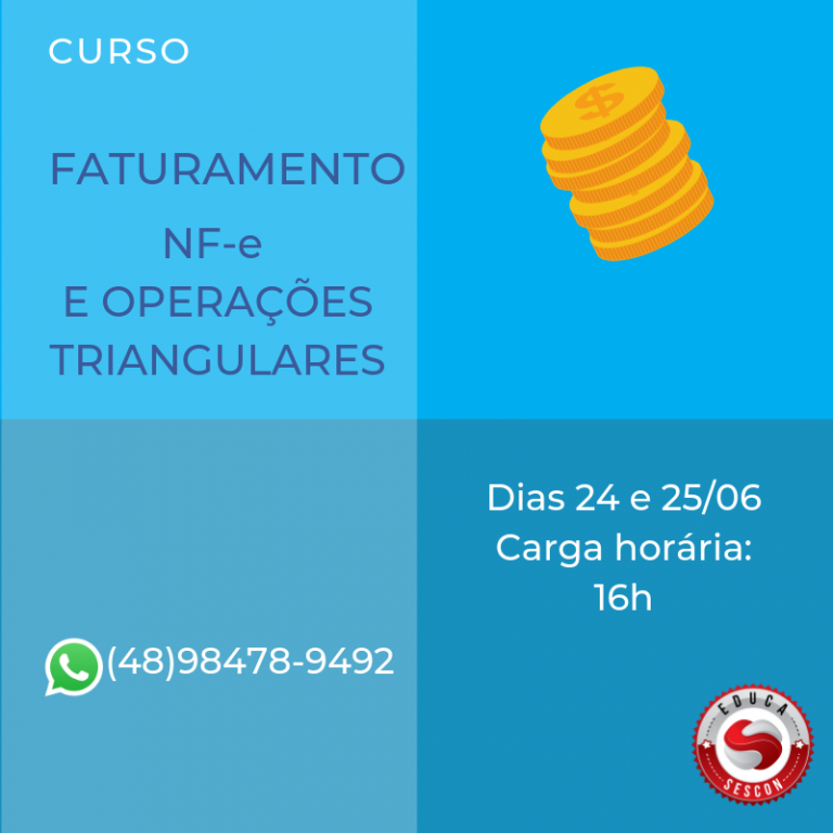 Curso Faturamento Nf E E Operações Triangulares Sescon Grande Florianópolis 6442