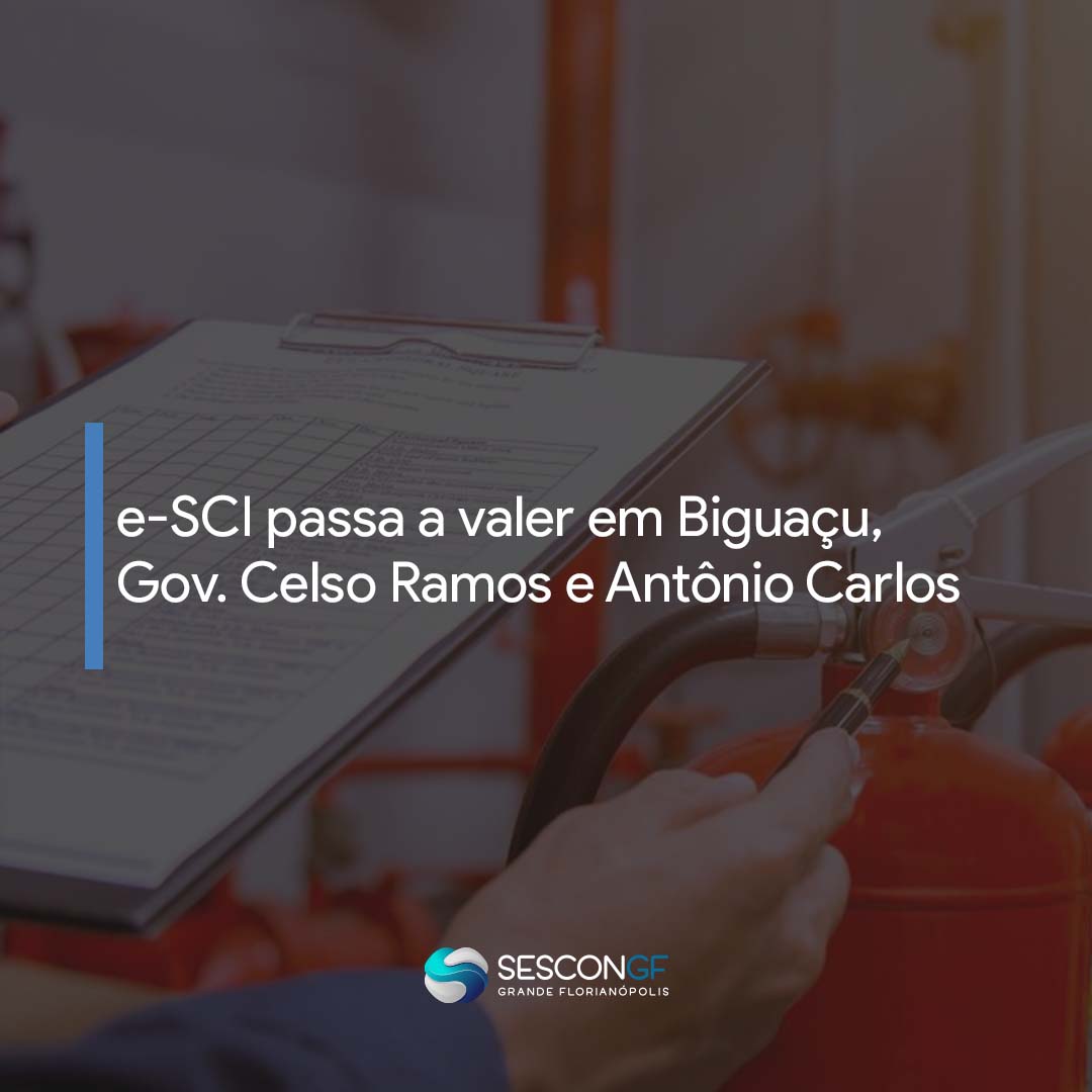 e-SCI passa a valer em Biguaçu, Gov. Celso Ramos e Antônio Carlos