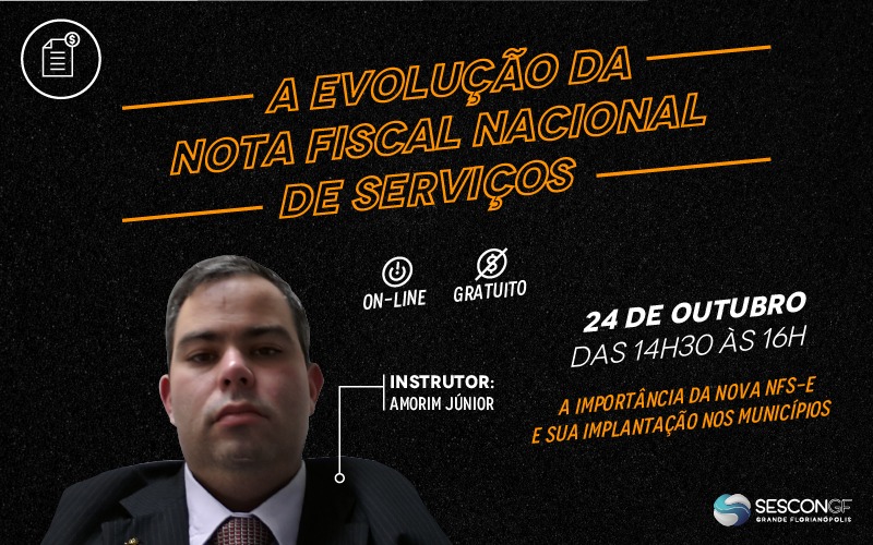 Palestra gratuita sobre “Evolução da Nota Fiscal Nacional de Serviços”