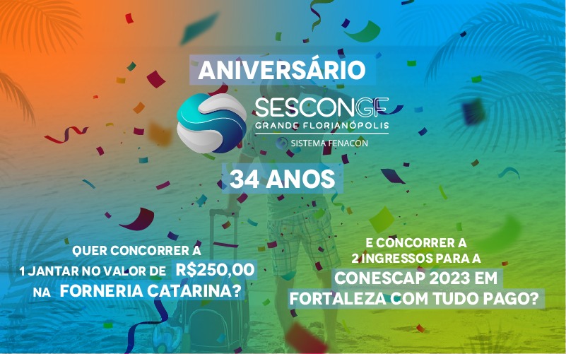 SESCON GF sorteia duas viagens para Fortaleza