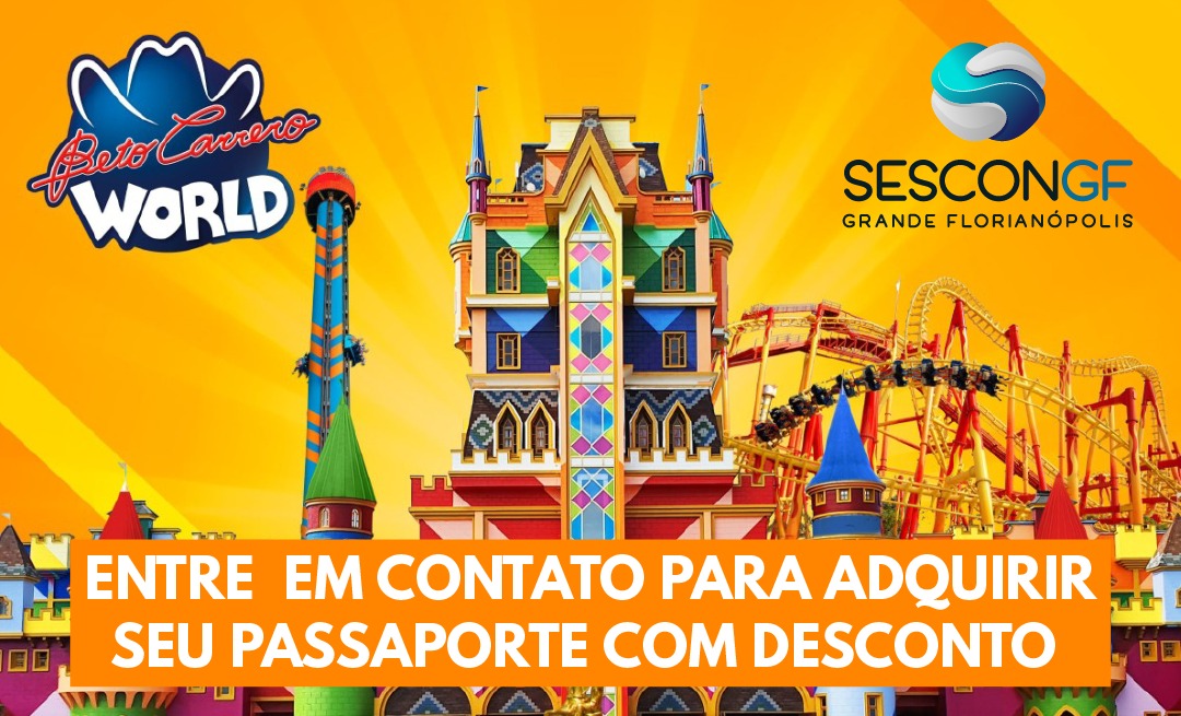  SESCON GF oferece 10% de desconto para associados e equipes no Beto Carrero World