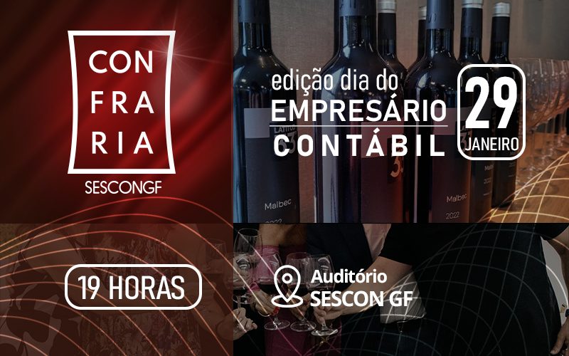 SESCON GF realiza primeira Confraria de 2026 em comemoração ao Dia do Empresário Contábil