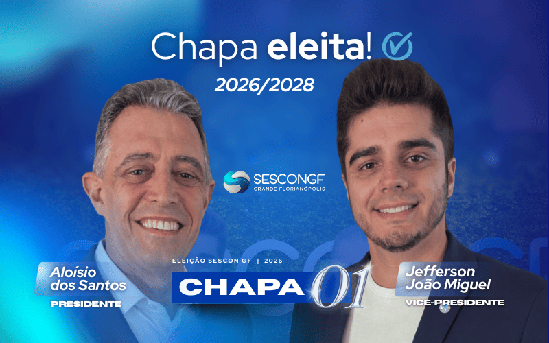  Chapa 01 é eleita para conduzir o SESCON Grande Florianópolis no biênio 2026/2028